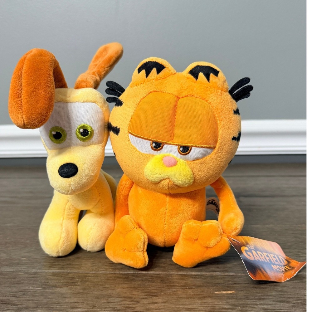 The Garfield Movie 2024 Garfield and Odie Plush Set